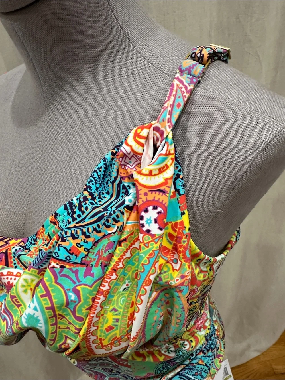 Vibrant Multicolor Paisley Swimsuit